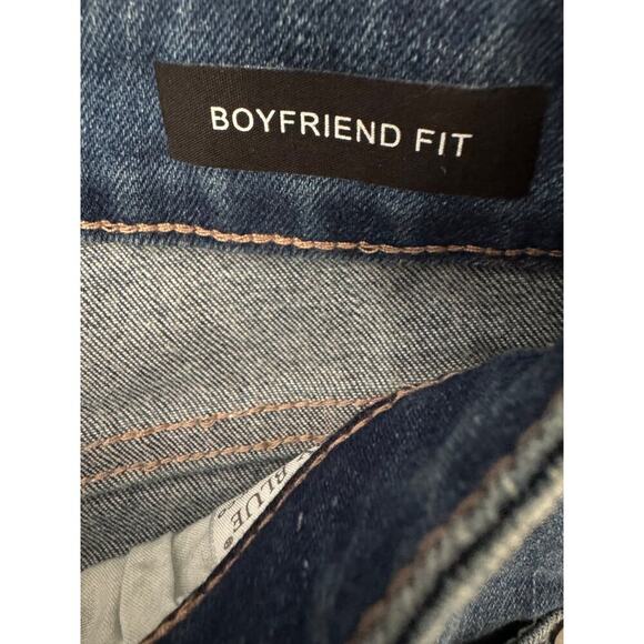 Judy Blue Double Cuffed Boyfriend Fit Blue Jeans Stretch Shaping size 1/25 - Picture 4 of 8
